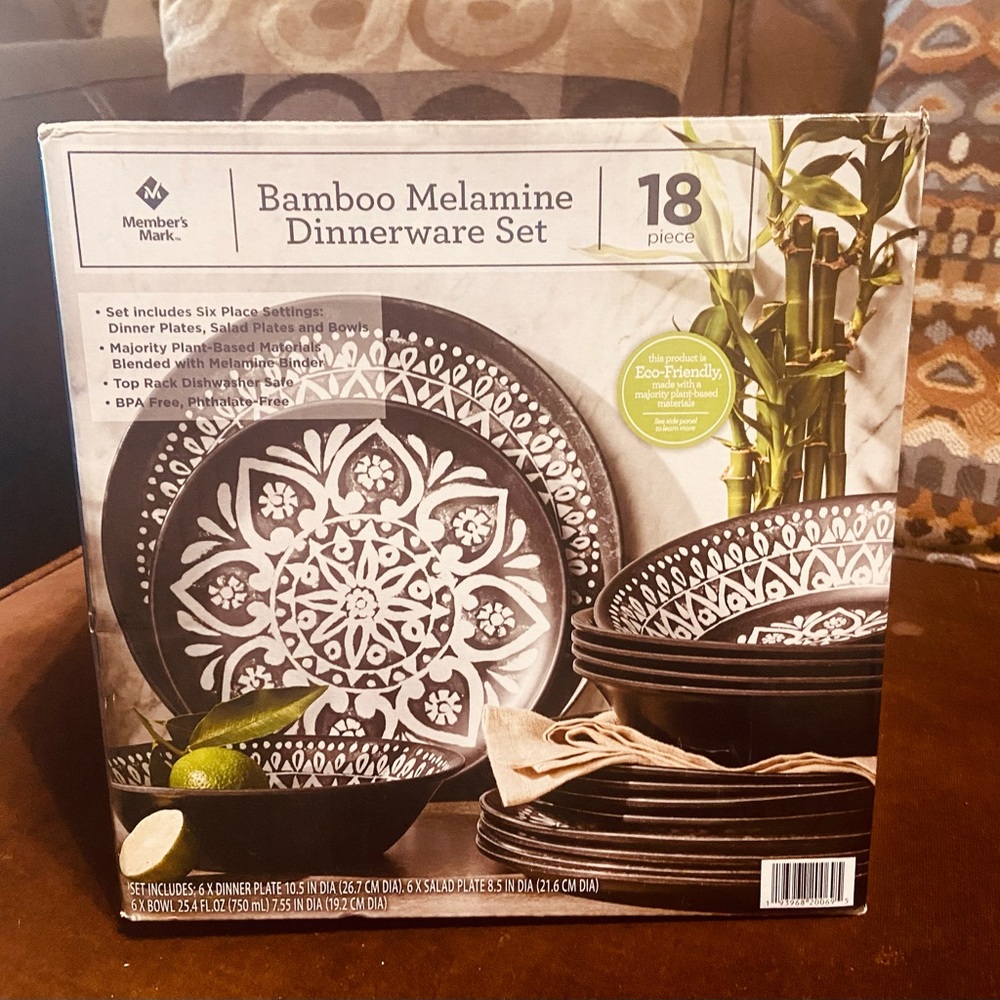 Bamboo dish set